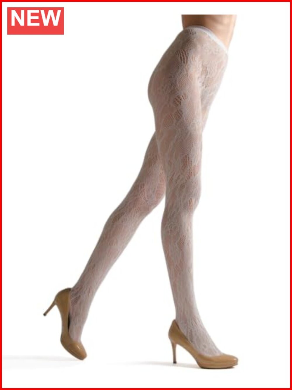 Natori Floral Lace Fishnet Tights Women's Sheer Hosiery
